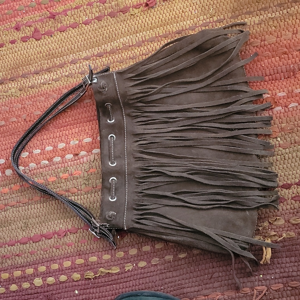 Adorable, Boho, suede purse.